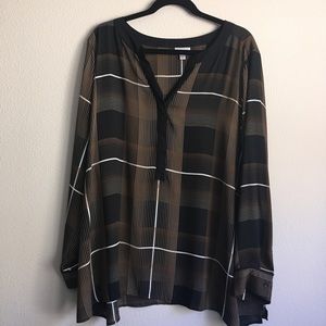 Avenue| Plaid blouse| Size 22/24